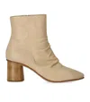 Elena Iachi Charme Ecrú Heeled Ankle Boot