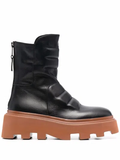Elena Iachi Woman Ankle Boots Black Size 6 Soft Leather