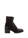Elena Iachi Suede Ankle Boot With Rubber Sole