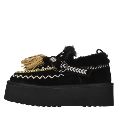 Elena Iachi Flat Shoes In Black