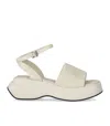 Elena Iachi Lena Ivory Platform Sandal