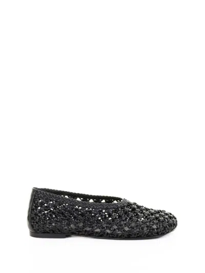 Elena Iachi Perforated Leather Slipper