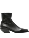 Elena Iachi Pointed-toe Ankle Boots In Black
