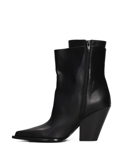 Elena Iachi Pointed-toe Leather Boots In Multi