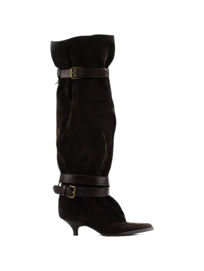 Elena Iachi Queenie Stiefel Mit Schnalle In Black