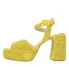 Elena Iachi Sandals In Giallo Vivaci