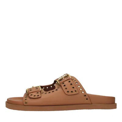 Elena Iachi Sandals In Brown