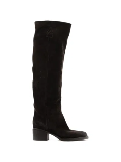 Elena Iachi Eckige Stiefel In Brown