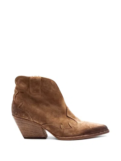 Elena Iachi Stitched Boots In Brown