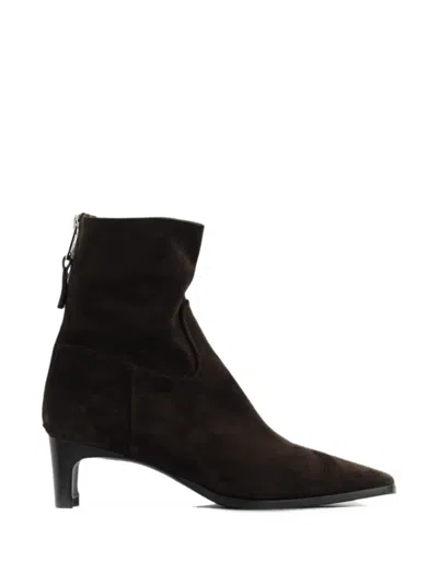 Elena Iachi Stiefeletten Aus Wildleder In Brown