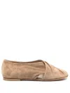 Elena Iachi Ballerinas Aus Wildleder In Nude