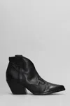 Elena Iachi Texan Ankle Boots In Black