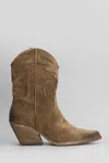 Elena Iachi Texan Ankle Boots In Camel