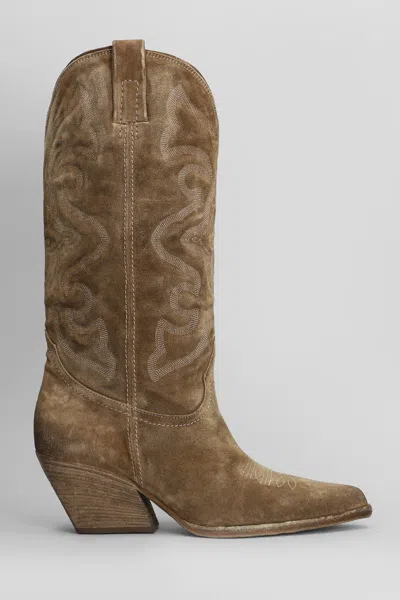 Elena Iachi Texan Boots In Brown