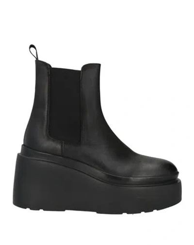 Elena Iachi Woman Ankle Boots Black Size 7 Leather