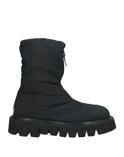 Elena Iachi Woman Ankle Boots Black Size 7 Textile Fibers