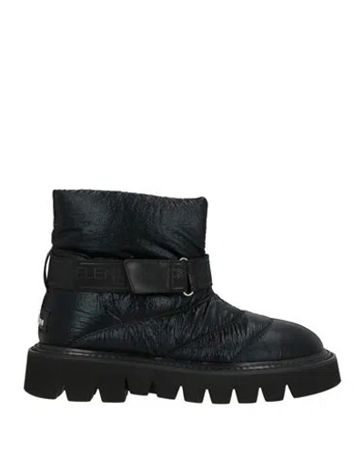 Elena Iachi Woman Ankle Boots Black Size 8 Synthetisches Material
