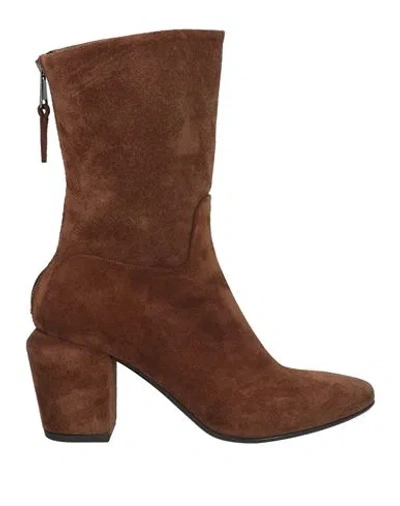 Elena Iachi Woman Ankle Boots Brown Size 7.5 Leather