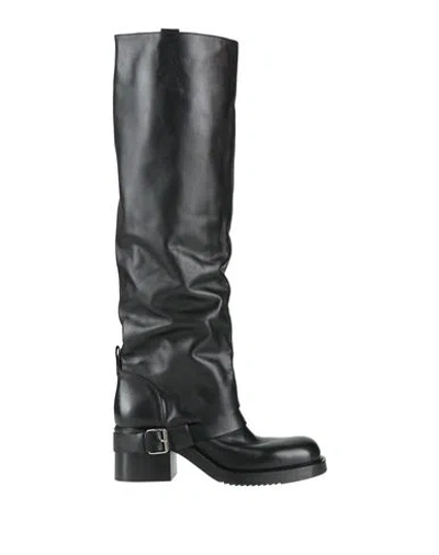 Elena Iachi Woman Boot Black Size 11 Leather