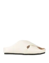 Elena Iachi Woman Sandals Beige Size 8 Leather