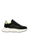 Elena Iachi Woman Sneakers Black Size 8 Leather, Textile Fibers In Black