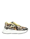 Elena Iachi Woman Sneakers Ivory Size 8 Leather, Textile Fibers In White