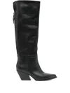 Elena Iachi Zip-fastening Pointed-toe Boots In Black