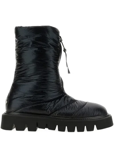 Elena Iachi Woman Ankle Boots Black Size 8 Textile Fibers
