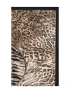 Elena Miro' Animal-print Scarf In Brown