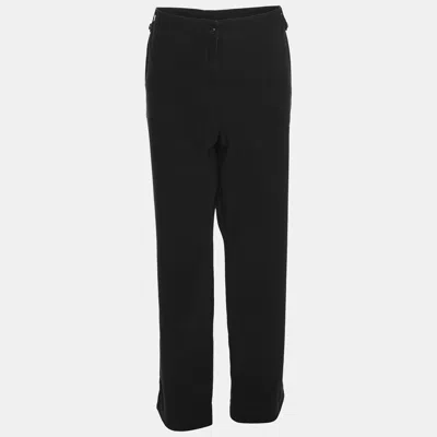 Pre-owned Elena Miro' Black Cotton Pants Xxl