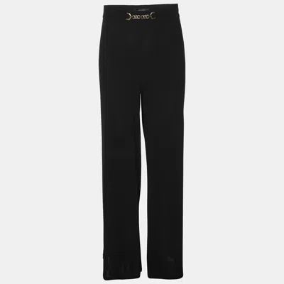 Pre-owned Elena Miro' Black Jersey Pants Xxl