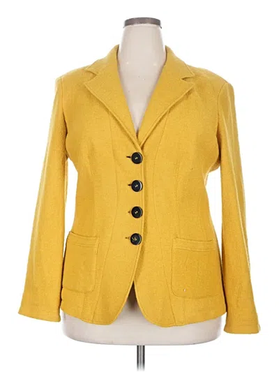 Pre-owned Elena Miro' Blazer Jacket In Yellow