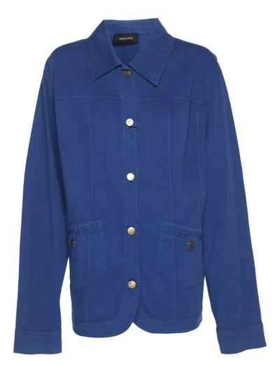 Pre-owned Elena Miro' Buttoned Jacket In Blue
