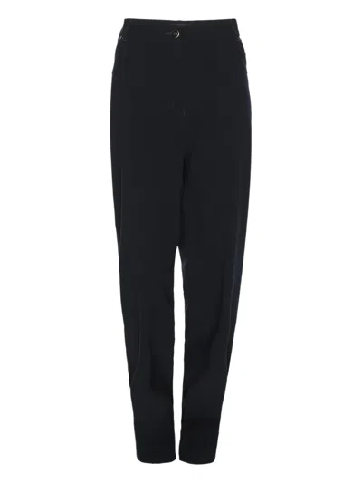 Pre-owned Elena Miro' Jersey Trousers In Blue