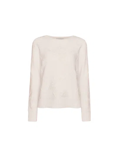 Elena Miro' Elena Miro Boat-neck Sweater In Neutral