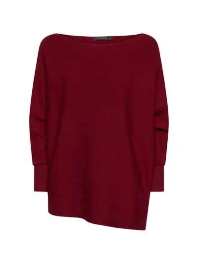 Elena Miro' Boat-neck Sweater In Red