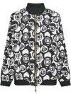 Elena Miro' Monogram-pattern Reversible Jacket In Black