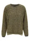 Elena Miro' Bouclé Thread Sweater In Brown