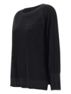 Elena Miro' Buttoned-cuff Sweater In Black
