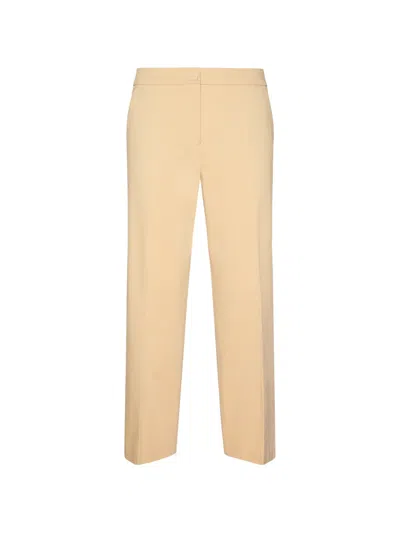 Elena Miro' Button-fastening Trousers In Yellow