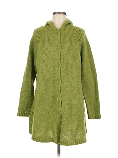 Pre-owned Elena Miro' Cardigan Sweater In Green