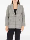 Elena Miro' Checked Blazer In Multi