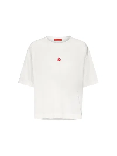 Elena Miro' Elena Miro Cotton T-shirt With Embroidery In White