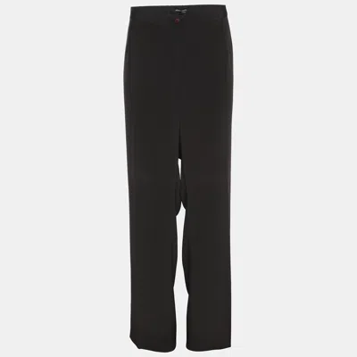 Pre-owned Elena Miro' Dark Grey Jersey Trousers Xxl In Gray