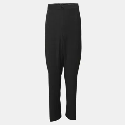 Pre-owned Elena Miro' Dark Grey Wool Blend Pants Xxxl In Gray