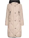 Elena Miro' Quilted Hooded Jacket In Brown