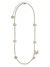 Elena Miro' Dragonfly Monogram Charms Necklace In Multi