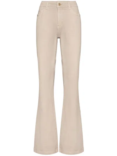 Elena Miro' Flared Trousers In Neutral