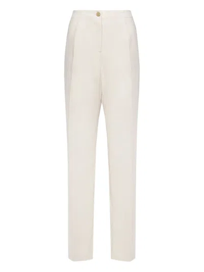 ELENA MIRO' FLAX TROUSERS