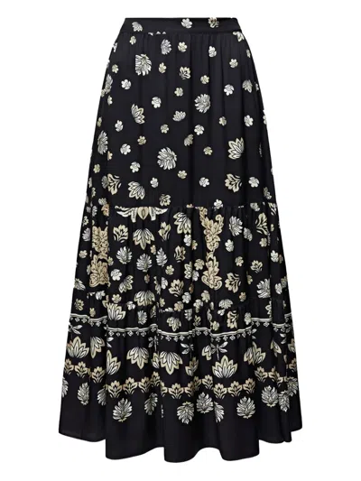 Elena Miro' Floral-print A-line Skirt